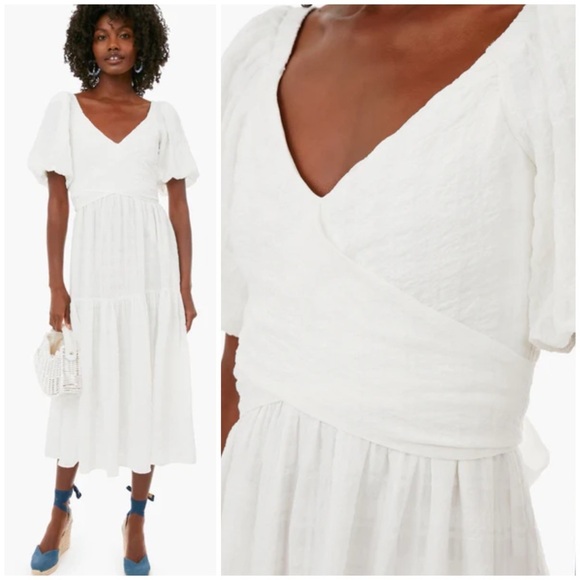 TUCKERNUCK HYACINTH HOUSE
White Sydney Midi Dress SZ L - Picture 2 of 7